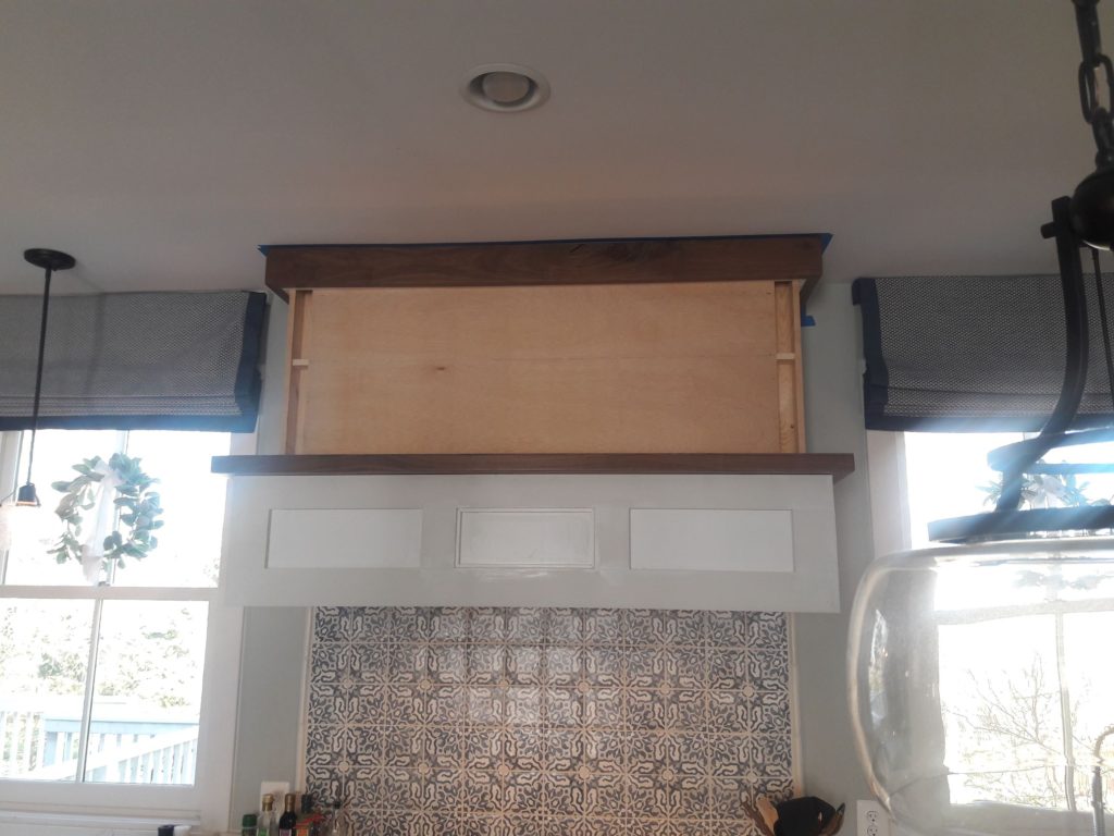 building the stove hood